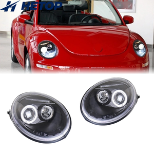 ไฟหน้า HETOP สำหรับรถโฟล์คสวาเกน บีเทิล ปี 1998-2005 อัพเกรดเลนส์ LED ไฟหน้ารถยนต์ อุปกรณ์ตกแต่งรถยนต์ ขายดี ติดตั้งง่ายแบบ Plug and Play พร้อมไฟ DRL - Product Image 5