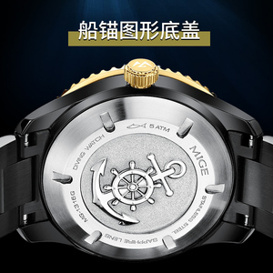 Montre homme chronographe automatique mécanique Miyota en acier inoxydable de luxe personnalisée, cadran à aiguilles, bracelet de 20 mm, résistante à l'eau - Product Image 5