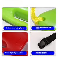 Bouée de sauvetage gonflable rectangulaire Torpedo, en EVA, avec sangle, unisexe, pour intervention d'urgence, résistante au chlore
