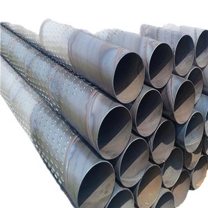 Tubería de acero perforada de 273 mm, 6 m de longitud, sección redonda laminada en caliente para perforación de pozos y aplicación de deshidratación. - Product Image 1