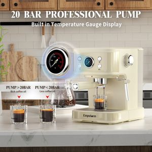 <span class=keywords><strong>Cafetera</strong></span> Espresso Eléctrica Semiautomática de Aluminio 2024, 20 Bares de Presión, 1100W, Ecológica, Regalo Disponible Ahora - Product Image 4