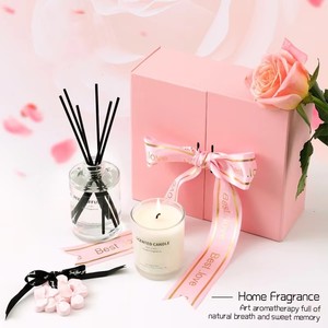 Juego <span class=keywords><strong>de</strong></span> Regalo <span class=keywords><strong>de</strong></span> Velas Aromáticas <span class=keywords><strong>de</strong></span> Cera <span class=keywords><strong>de</strong></span> Soya Hechas a Mano Sakura, sin Llama, Ecológicas, con Aceites Esenciales, <span class=keywords><strong>para</strong></span> <span class=keywords><strong>Cumpleaños</strong></span>, Bodas y Hogar - Product Image 3