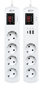 Multiprise de protection pour climatiseur JIUJI 3200W avec récupération automatique, protection contre les surtensions et les sous-tensions, prise prête à l'emploi - Product Image 6