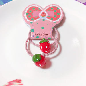 Cute Children's BB Clip <strong>Girl</strong> <strong>Fashion</strong> <strong>Hair</strong> <strong>Accessories</strong> <strong>Hair</strong> Rope Red Strawberry <strong>Hair</strong> Clip - Product Image 5