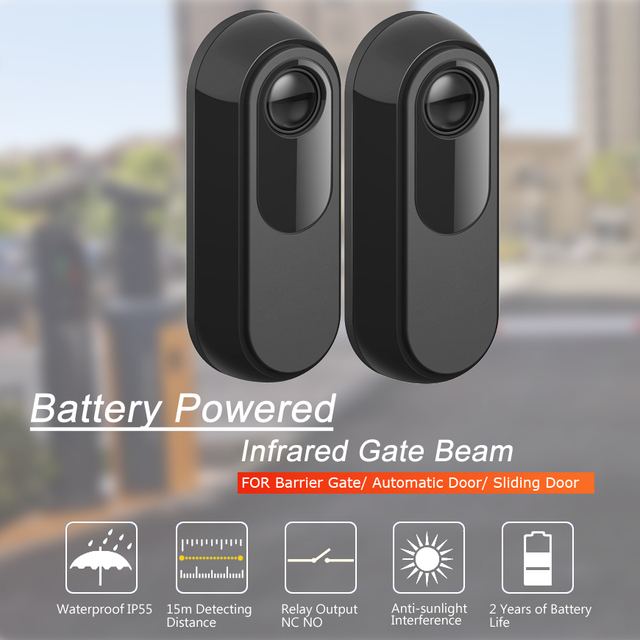Garage Gate System Door Safety Infrared Beam Photocell Sensors Beam Break Photocell Sensor
