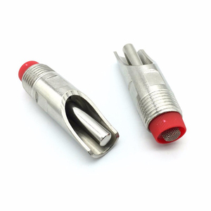 Abreuvoir automatique en acier inoxydable pour porcs avec filtre à capuchon rouge, filetage mâle 1/2 pouce, pour animaux <span class=keywords><strong>d</strong></span>'élevage et volailles - Product Image 3
