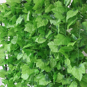 V551 Folhagem Artificial Grande Vegetação Guirlanda Rattan Uva Falso Pendurado Folhas de Plantas de Videira para Jardim de Casa Decoração Da Parede - Product Image 1