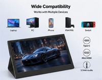 Nuevo Monitor Portátil OEM/ODM TN LCD de 11.6 Pulgadas con Ángulo de Visión Completo HD 60Hz y Altavoces Integrados para Laptop, PS4, PS5, Switch