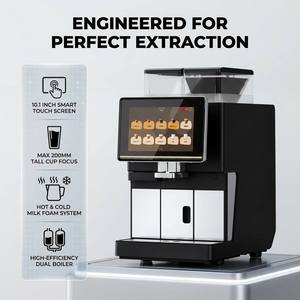 Machine à expresso entièrement automatique intelligente à une touche pour bureau, commerce et magasin de proximité, du grain à la tasse, Cafetera Expreso - Product Image 2