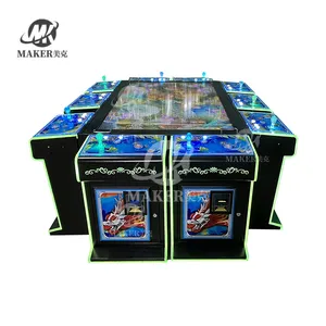 Hot Sale High Quality 65 Inch 10 Players Coin Operated Skill Fish Game Cabinet Machine