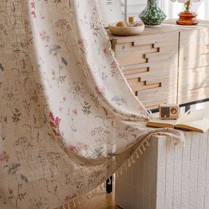 Cortinas Translúcidas con Diseño Floral, sin Perforaciones, para Dormitorio, Cocina, Balcón, Decoración de Separación, Cortinas con Barra de Tensión, Venta Directa de Fábrica, Cortina para Estufa - Product Image 2