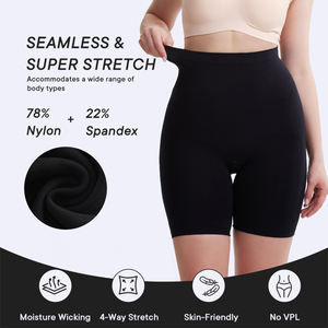Shorts Modeladores de Alta Compressão Sem Costura e Respirável para Controle de Barriga em Tamanhos Grandes - Product Image 5