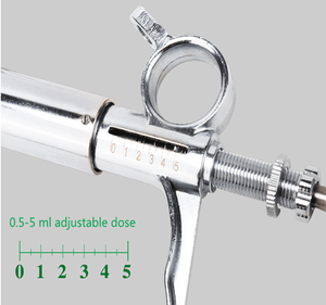 पोल्ट्री चिकन बतख हंस सुअर पशु भेड़ स्वत: निरंतर टीका सिरिंज - Product Image 2