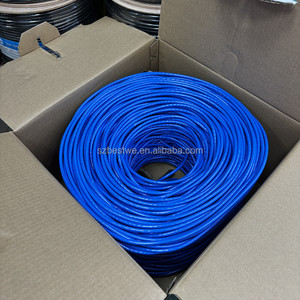 สายเคเบิลเครือข่ายกิกะบิตอีเธอร์เน็ต CAT6 CCA 4 คู่ ระดับวิศวกรรมสำหรับใช้งานภายในอาคาร สำหรับอุปกรณ์เครือข่ายที่ใช้พลังงาน POE สายเคเบิล UTP LAN - Product Image 5