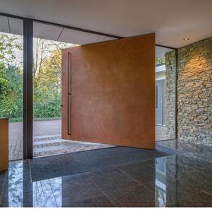 Porta d'Ingresso Doppia in Metallo di Lusso Personalizzata con Pannello in Vetro dal Design Moderno, Ingresso Sicuro per Ville e Residenze di Lusso - Product Image 6