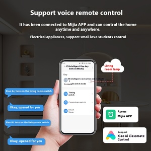 Mijia, приложение, интеллектуальный модуль коммутатора, панель, Однопроводная сетка, поддерживаемые электронные модули, наборы для управления Xiao Ai, одноклассника - Product Image 3