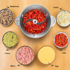 Thương mại 2L nhanh chóng cắt thịt rau Máy xay sinh tố Mince thịt xử lý thực phẩm - Product Image 3