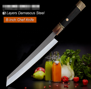 Coltello lungo <span class=keywords><strong>giapponese</strong></span> tradizionale da cucina in stile <span class=keywords><strong>giapponese</strong></span> salmone sashimi damasco Sushi Knife - Product Image 5