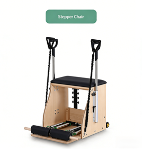 Chaise Wunda en bois de chêne et d'érable, combo stepper et baril d'échelle pour la maison, le studio de yoga et l'entraînement de fitness du tronc - Product Image 1