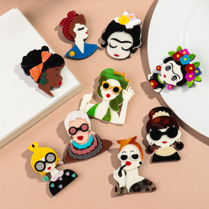 おしゃれで安い！ キャラクターデザイン 複数イメージ 高品質 レディース アクリルブローチ - Product Image 3