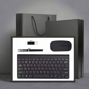 Promotion Customizable Logo Modern PU Leather Notebook Metal Pen USB Drive Portable Power Bank Thermos Keychain Six One <b>Gift</b> <b>Set</b> - Product Image 2
