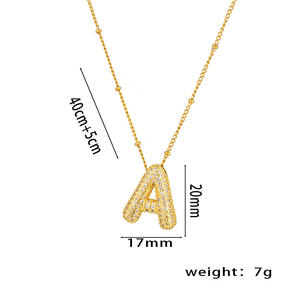Collar Ajustable con Colgante de 26 Letras del Alfabeto Inglés, Joyería de Lujo Exquisita para Hombres y Mujeres, Gran Venta - Product Image 3
