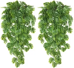 Artificial Leaf Plants Hanging Garland Ivy Vines For Home Garden Office Wedding Wall Decor Green Greenery