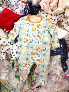Stok Pakaian Bermerek Asli Surplus Sisa Produksi Pakaian Bayi Baju Bayi Model Kodok Baju Tidur Bayi Stok - Product Image 2
