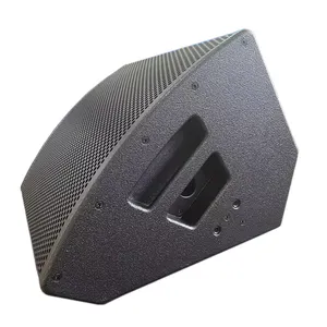 Line Array System Wooden Live Music Powered Coaxial Flat Stage Speaker 15" Small Live Stage Monitor Speaker