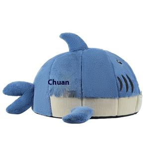 Nettes Hai-Design Winter warmes Haustier bett Vier Jahreszeiten Hunde-und Katzen bett mit Sicherheits merkmalen Solid Pattern Carton Packing - Product Image 1