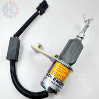 Pièces d'excavatrice Solénoïde d'arrêt de carburant 12V 24V 5295567 5346207 4942879 5301701 5304951 pour moteur 4BT 6BT 6CT8.3 QSL9.3