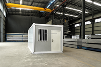 Maison conteneur pliable à faible coût de 20 pieds et 40 pieds, dortoir préfabriqué modulaire en acier pour travailleurs, logement de chantier personnalisé