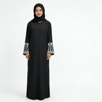 Abaya longue jusqu'aux chevilles, pour mariage musulman, Ramadan, festival, printemps, automne, hiver, respirante, légère, antistatique, faite à la main, modeste, grande taille