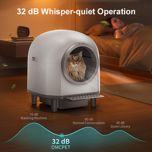 Hộp vệ sinh tự động thông minh điều khiển bằng ứng dụng, khử mùi với 10 cảm biến radar an toàn, tự làm sạch dành cho nhiều mèo - Product Image 5