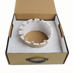 Caja de almacenamiento de sombreros reciclable ecológica, pedido a granel, caja de sombreros de papel Kraft personalizada con asa <span class=keywords><strong>para</strong></span> envío - Product Image 5