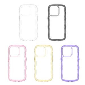 Fundas de teléfono con marco ondulado de Color caramelo para <span class=keywords><strong>iPhone</strong></span> 15 <span class=keywords><strong>Pro</strong></span> 13 <span class=keywords><strong>12</strong></span> Mini 11 <span class=keywords><strong>Pro</strong></span> <span class=keywords><strong>Max</strong></span> 14 16 Plus, carcasa acrílica transparente a dura prueba de golpes - Product Image 1
