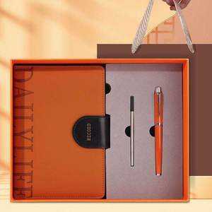 Set de Regalo Ejecutivo de Lujo para Hombre, Set de <span class=keywords><strong>Cuaderno</strong></span> de Cuero con Bolígrafo, Logotipo Personalizado Grabado, Regalo Promocional para el Día del Maestro - Product Image 2
