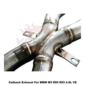 ระบบท่อไอเสียแบบ Catback พร้อมวาล์ว Vortex SS304 สำหรับ BMW M3 E90 E92 E93 S65 4.0L NA V8 ปี 2007-2013 ชุดแต่งเพิ่มสมรรถนะแบบติดตั้งได้โดยตรง - Product Image 6