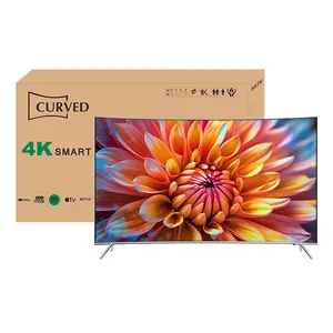 큰 화면 Tv 65 인치 전체 디스플레이 곡선 Tv UHD 4K LED Tv 65 인치 스마트 Tv