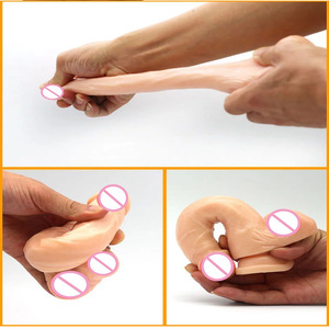 Consolador realista mágico colorido, consolador con sensación de tacto <span class=keywords><strong>Real</strong></span>, consolador de pene de goma, juguete sexual para adultos - Product Image 6