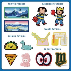 Full Embroidery Custom Embroidered <strong>Patch</strong> for Pants Hook and Loop Backing Chenille 3D <strong>Patch</strong> Heat Press <strong>Patches</strong> - Product Image 3