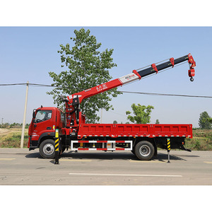 Grue de <span class=keywords><strong>camion</strong></span> hydraulique <span class=keywords><strong>à</strong></span> flèche télescopique droite FOTON AUMARK <span class=keywords><strong>à</strong></span> cabine simple de 8 tonnes, vente directe d'usine - Product Image 2