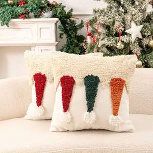 Christmas Embroidered Pillow Cases <b>Rectangle</b> Polyester Home Decor Living Room Sofa <b>Cushion</b> <b>Covers</b> Throw Pillow Features - Product Image 3