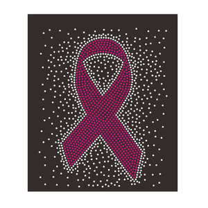 2025 Cinta de calavera de azúcar personalizada Concienciación sobre el cáncer-Transferencia de diamantes de imitación personalizada - Product Image 2