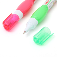 Fluide correcteur à séchage rapide KangSheng, stylo correcteur à encre blanche mignon et de style dessin animé, lot de 12, modèle Ks-789