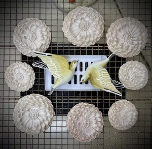 Zhenling lujo Chinoiserie seda <span class=keywords><strong>papel</strong></span> <span class=keywords><strong>pintado</strong></span> a mano 3D flor 3D pájaros <span class=keywords><strong>papel</strong></span> tapiz - Product Image 5