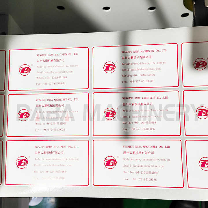 DABA Rotary Label A3 A4 Roll Paper Automatic Die Cutting Machine with ...