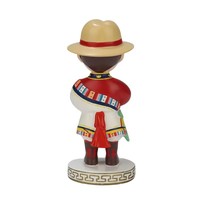 Peinture artificielle en résine personnalisée artisanat bobblehead cadeaux souvenir robe nationale garçon statue sculpture décoration de la maison art ornements