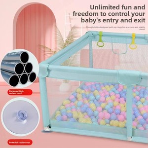 Nuevo Corralito para Bebés, Piscina de Pelotas Segura y Muebles de Corralito, Corralito Protector para Bebés para Dormitorio, Sala de Estar y Escuela - Product Image 4