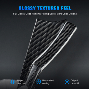 Shasha Couvercle inférieur gauche du compartiment à gants côté passager en fibre de carbone véritable pour <span class=keywords><strong>Abarth</strong></span> 595 695 Fiat <span class=keywords><strong>500</strong></span> 2012-2024 - Product Image 3